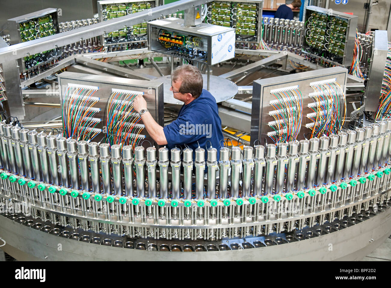 KRONES AG: production of bottling plants in the factory in Neutraubling, Germany Stock Photo