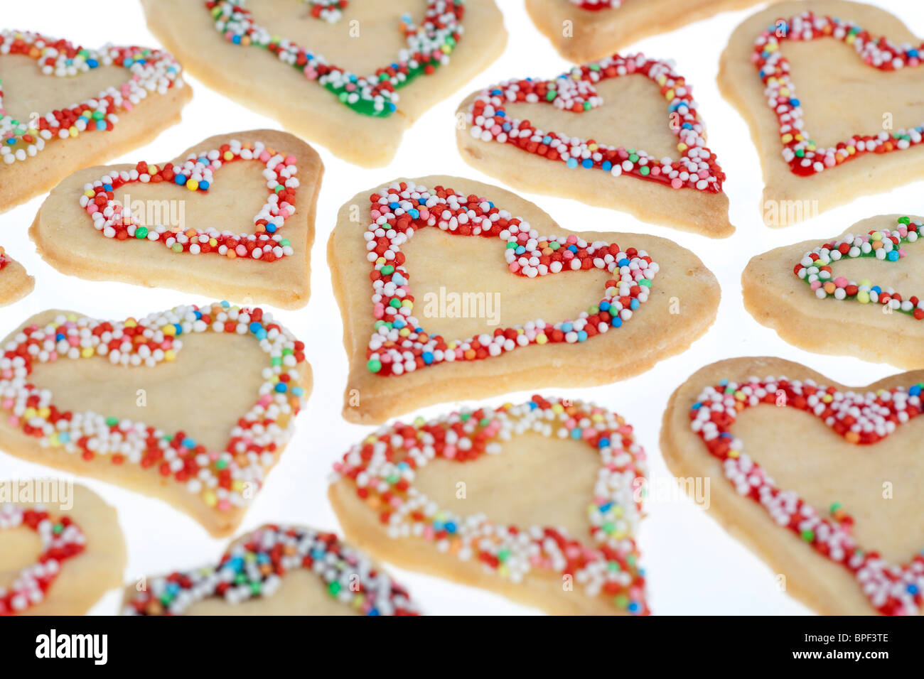 home made cookies in form of a heart Stock Photo