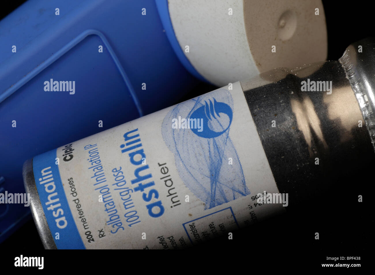 Drug inhalers for asthmatics Stock Photo Alamy