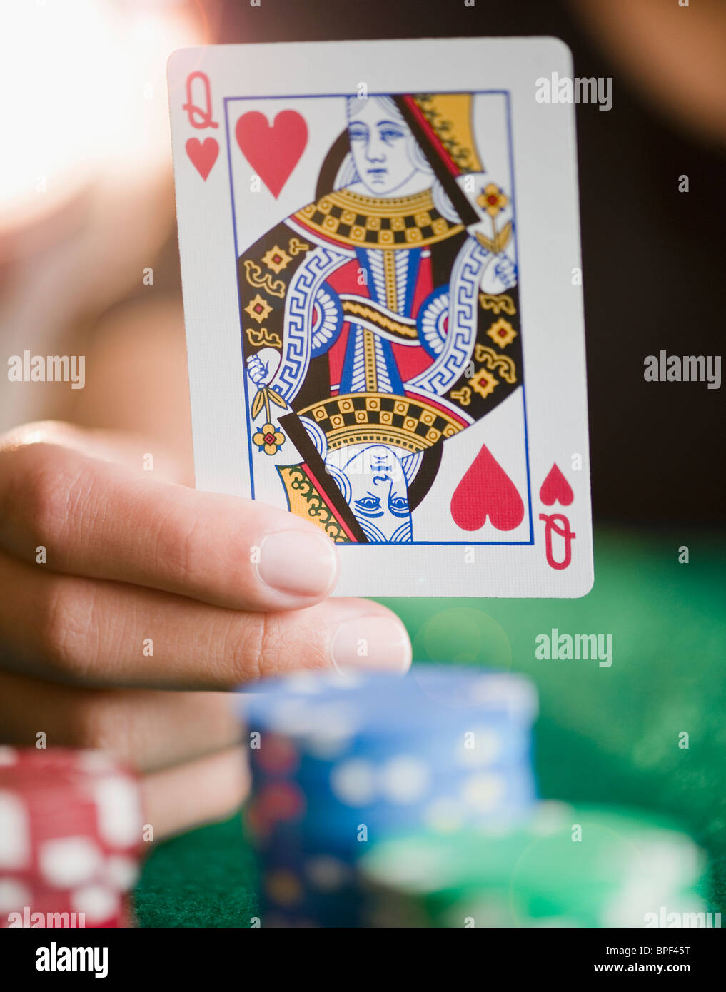 Queen of hearts playing card hires stock photography and images Alamy
