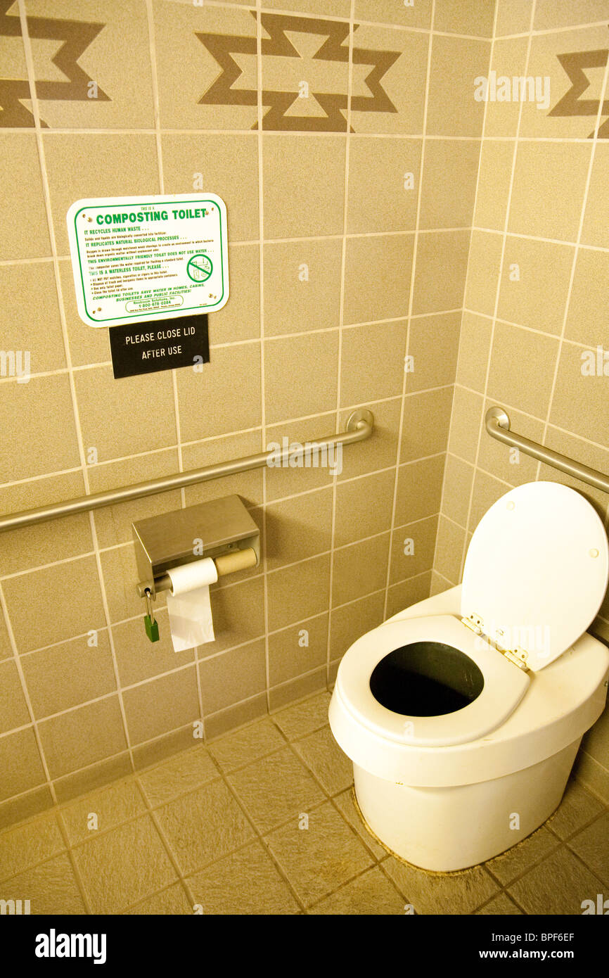 A composting toilet, Arizona, USA Stock Photo Alamy
