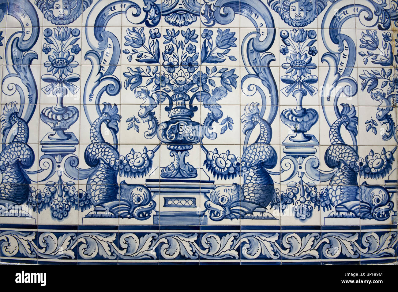 it is a beautiful chinese style wall paint in macau Stock Photo Alamy