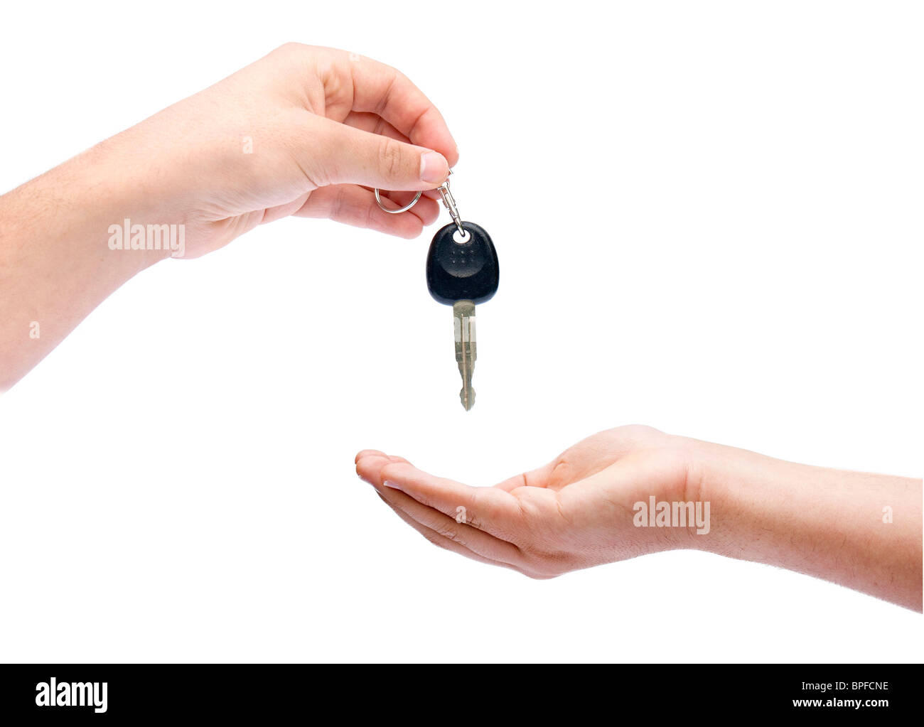Car Key Exchange Stock Photo Alamy