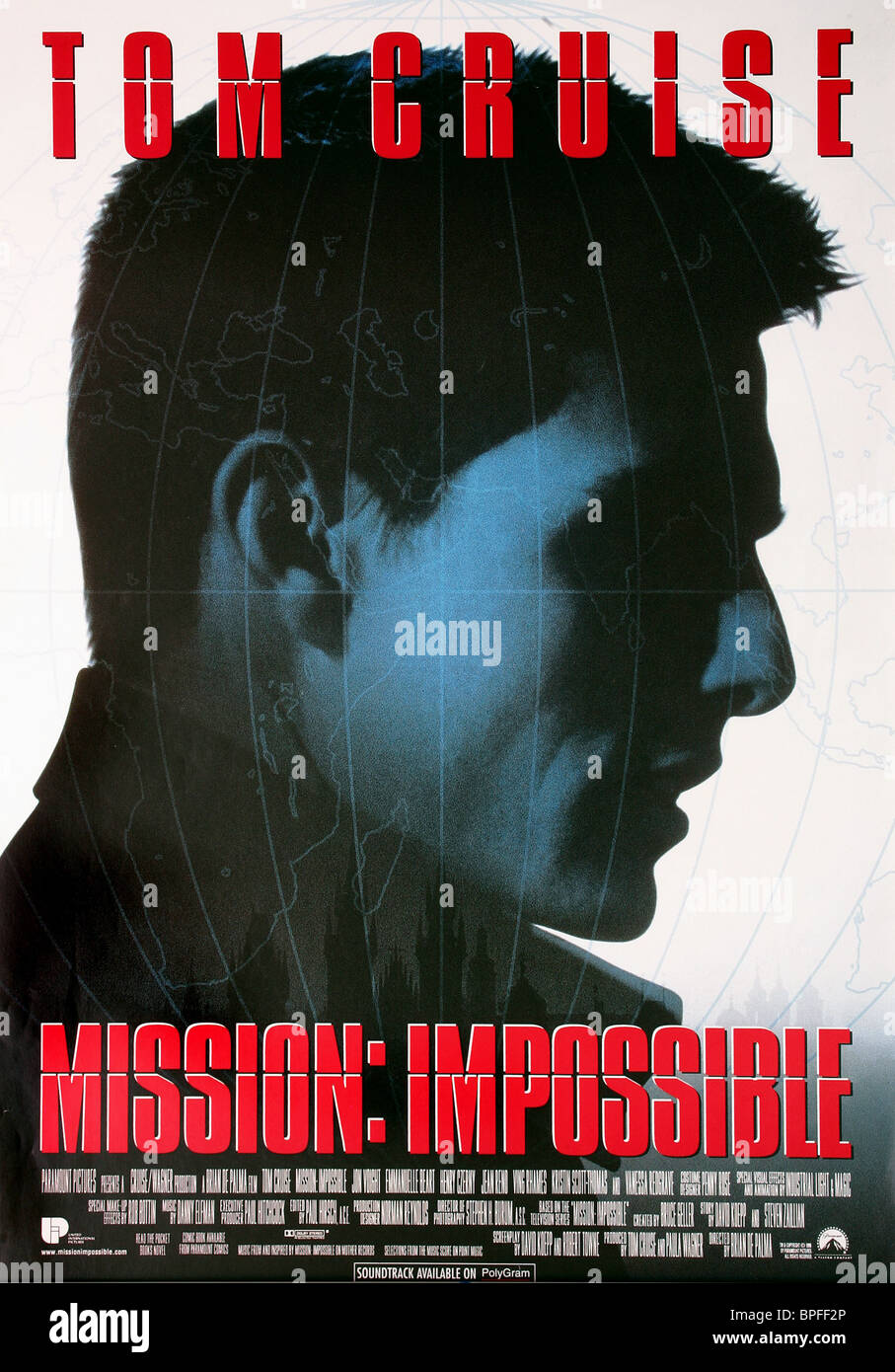 Impossible Tom Cruise Film Poster 1996 High Resolution Stock