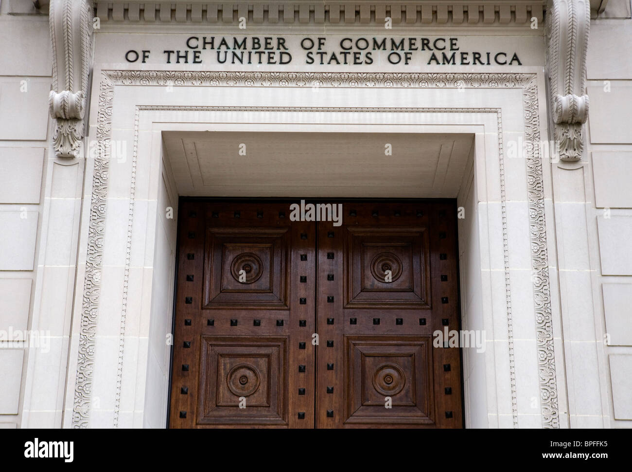 The headquarters of the Chamber of Commerce of the United States of America. Stock Photo