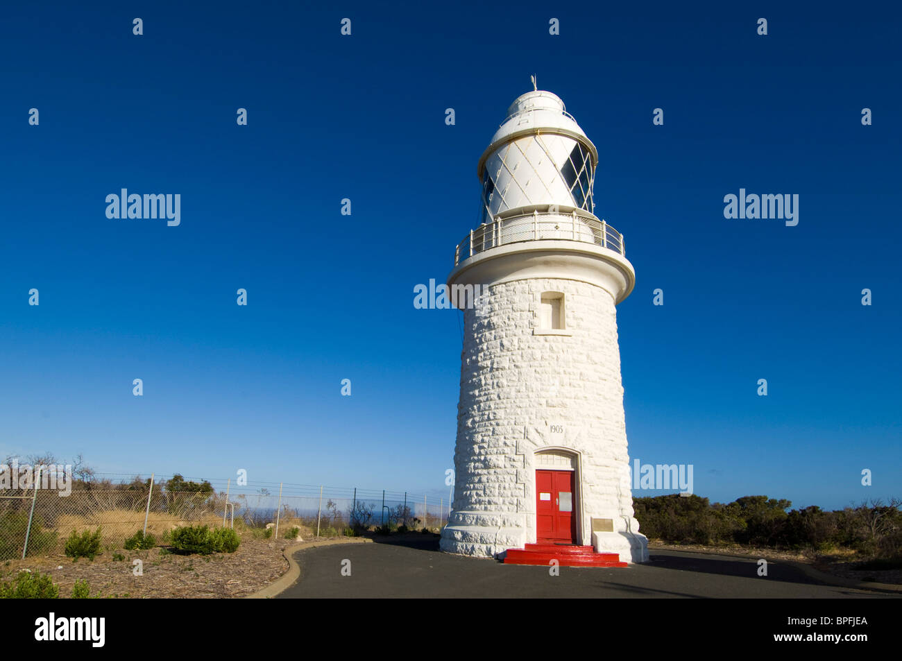 Cape Naturaliste lighthouse in Leeuwin Naturaliste National Park, Western Australia. [Margaret River] Stock Photo