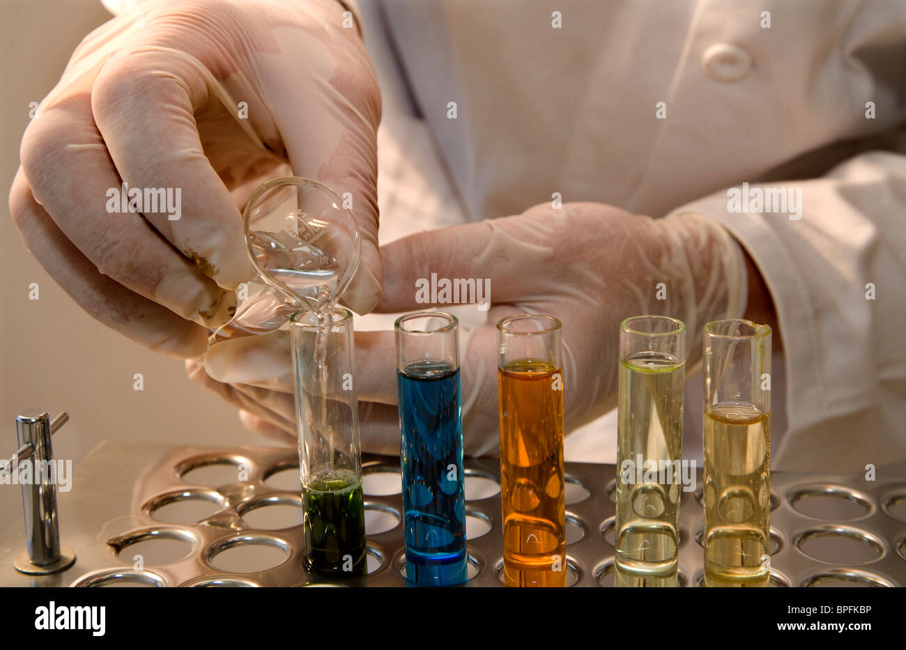 Hand Lab Work hands by the work in laboratory Stock Photo - Alamy