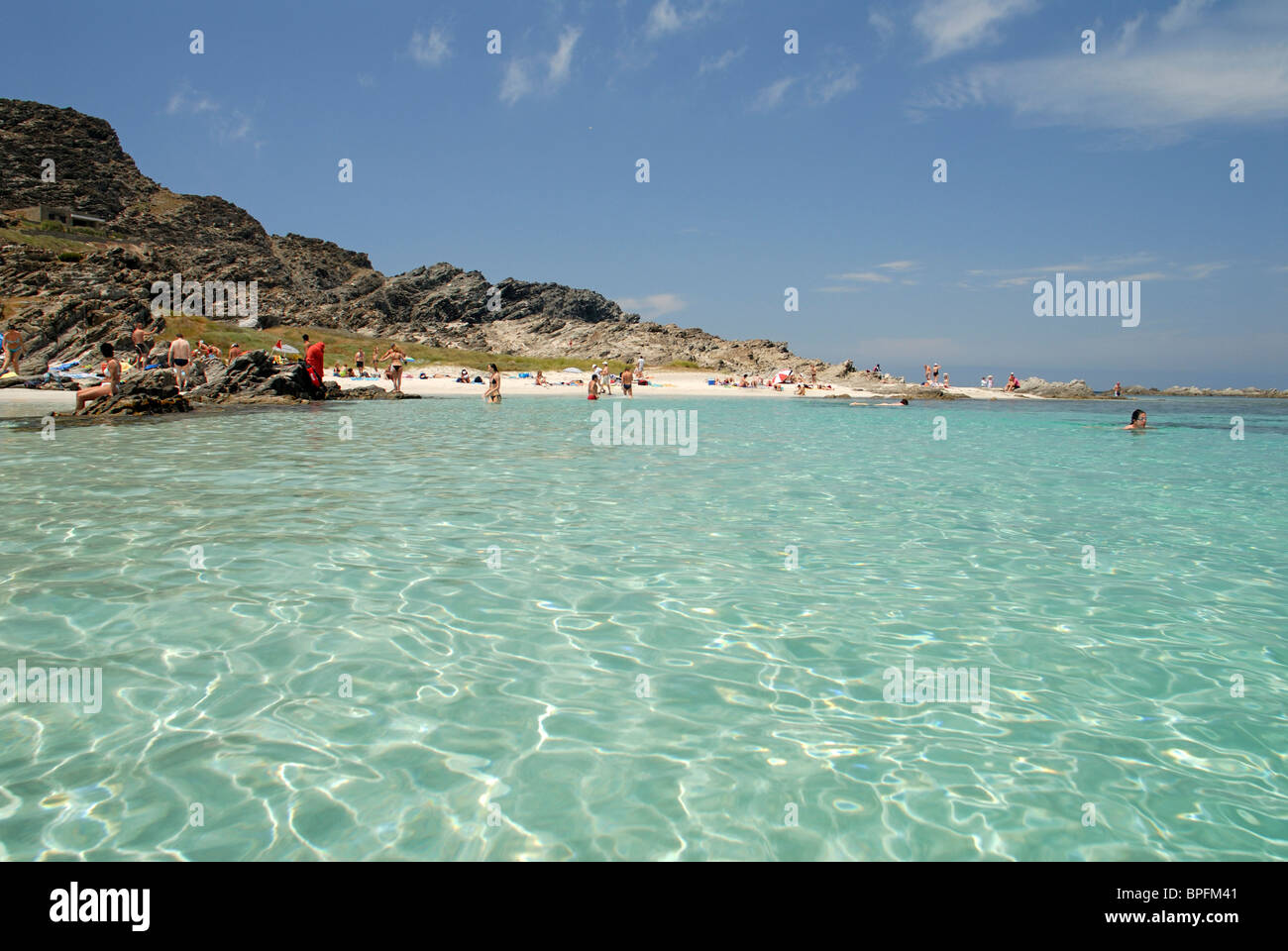Spiaggia della Pelosa, Sardinia, Italy Stock Photo