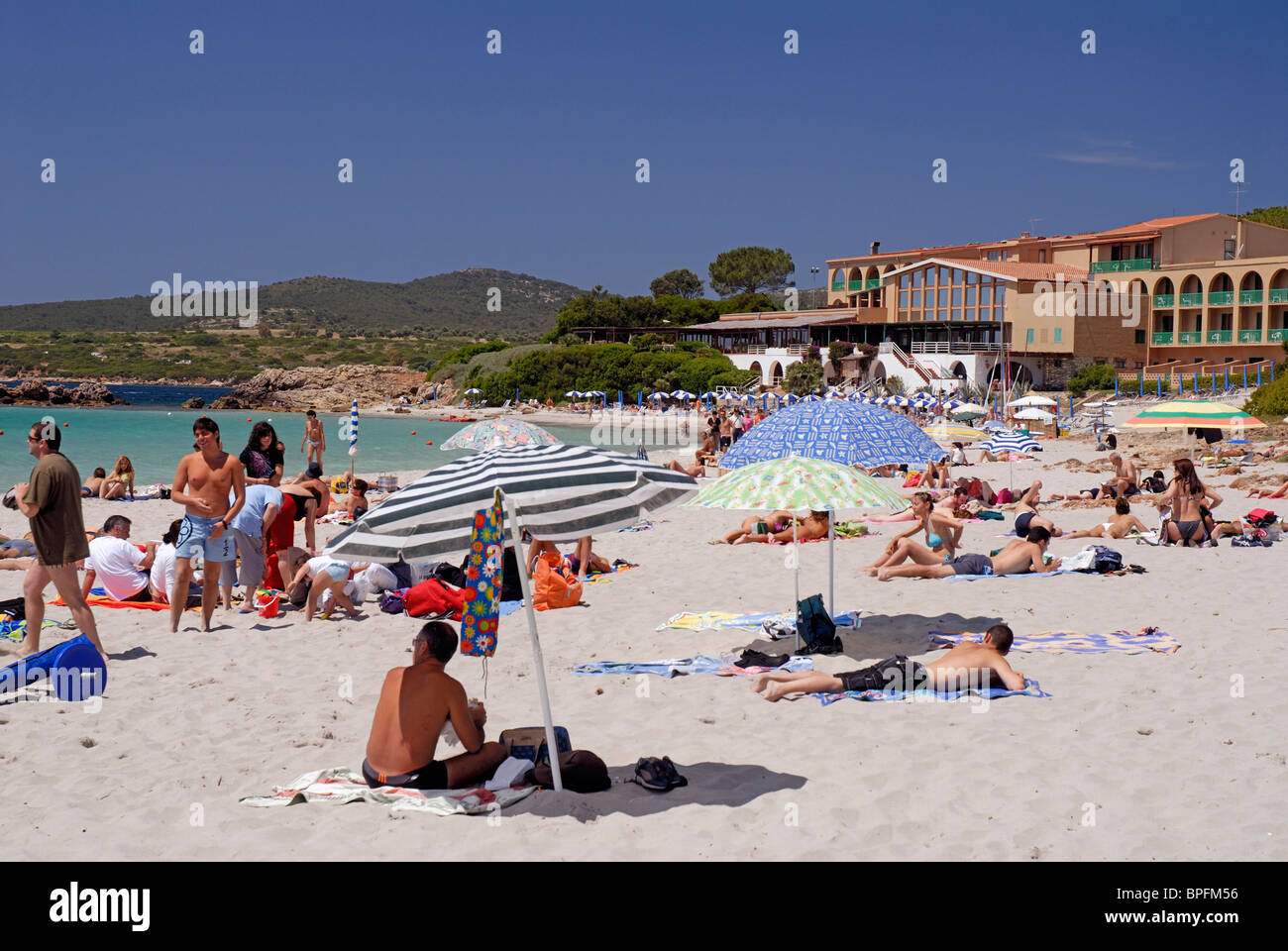 Spiaggia delle Bombarde, Sardinia, Italy Stock Photo