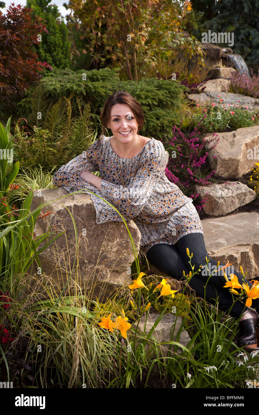 UK, England, Merseyside, Southport Flower Show, Victoria Park, actress