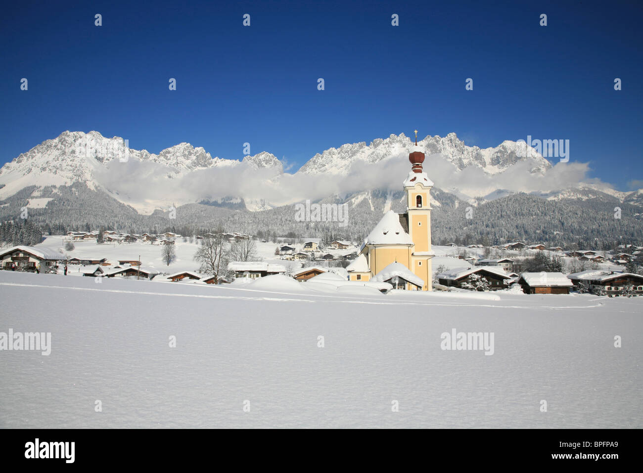 Going, Tirol, Austria Stock Photo