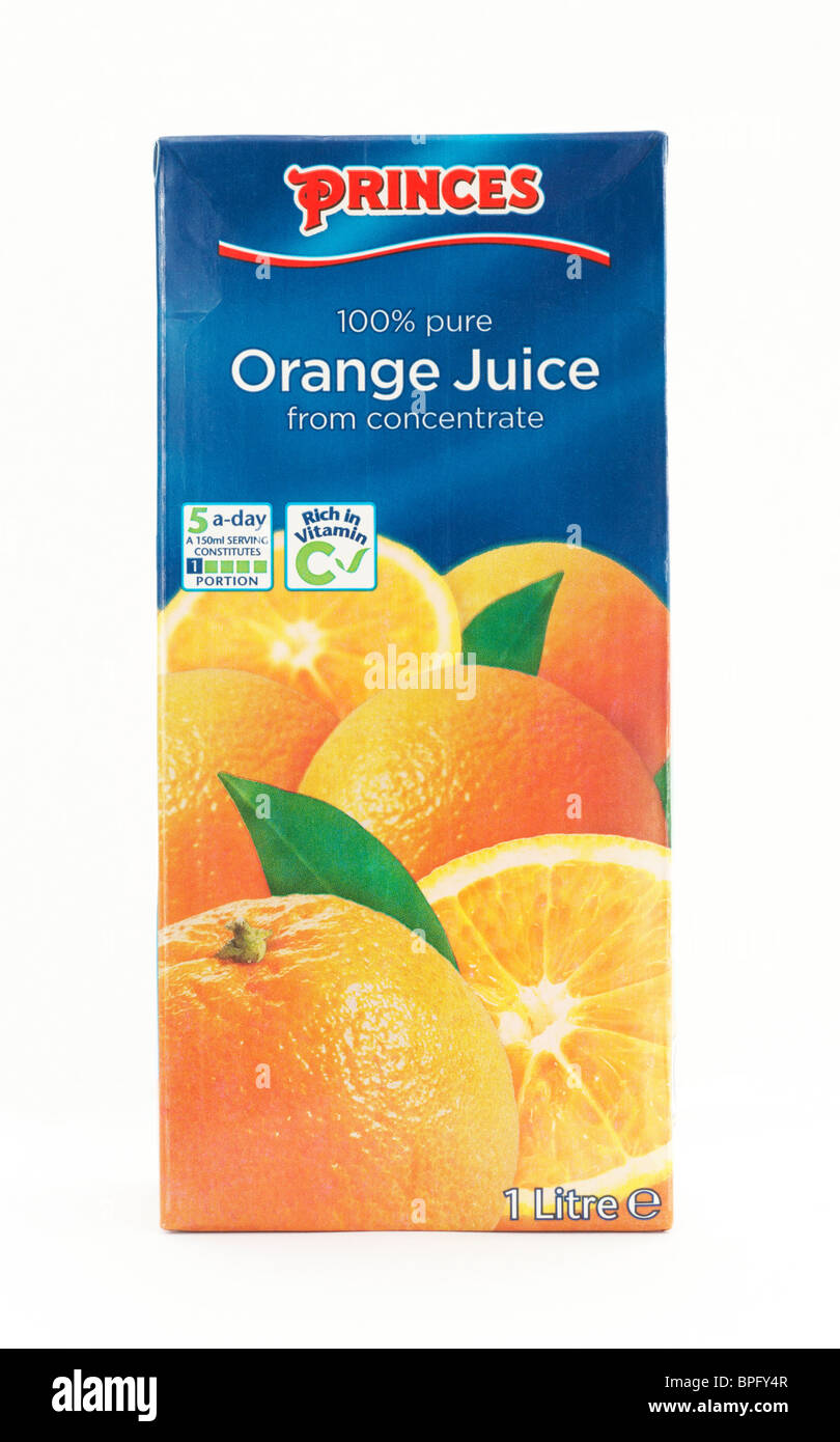 Orange juice carton Cut Out Stock Images & Pictures Alamy