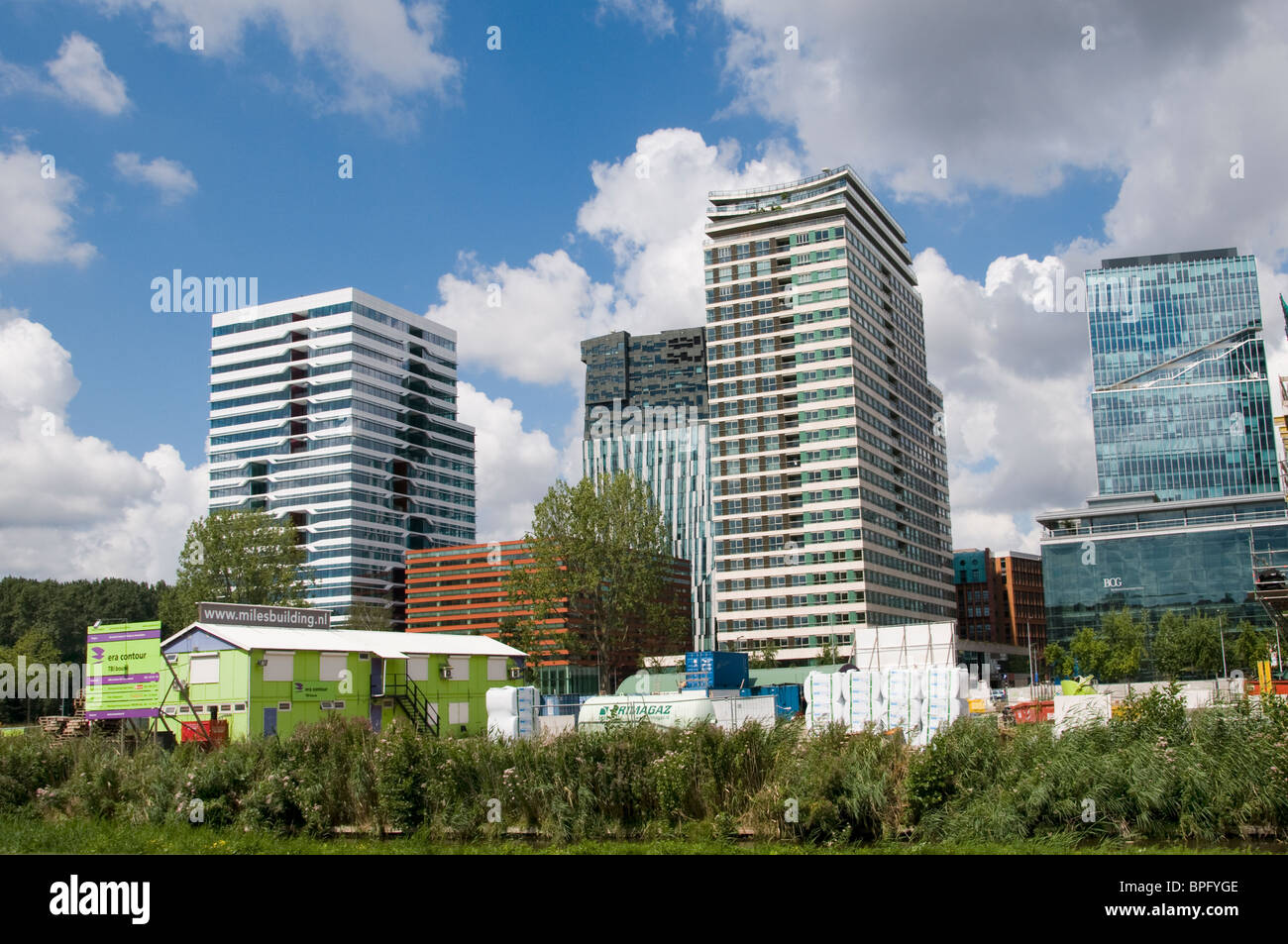 The Zuidas Netherlands Amsterdam business district Financial Mile Stock Photo