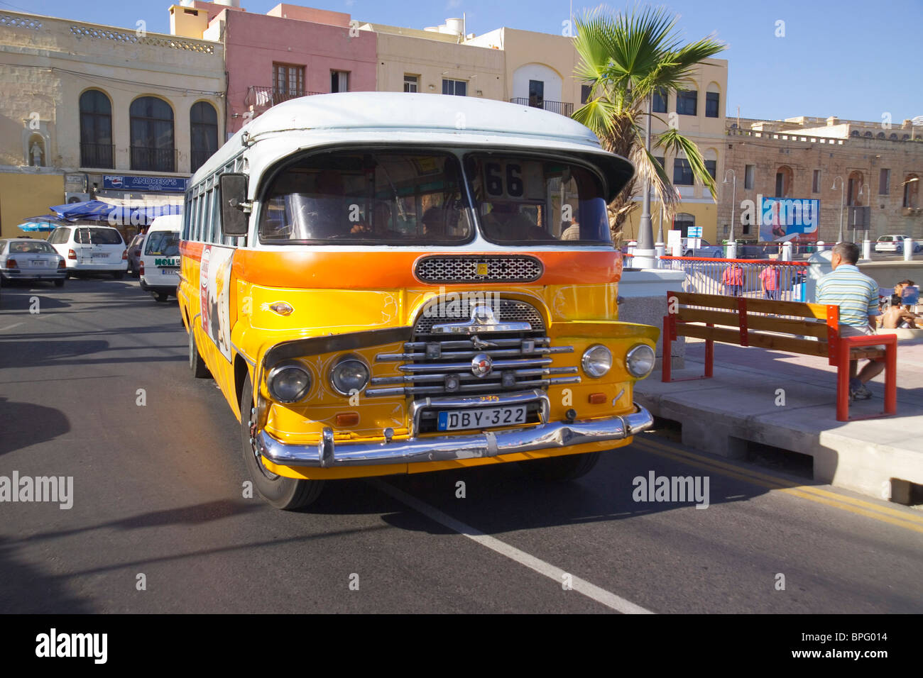 Maltese Bus, Malta Stock Photo