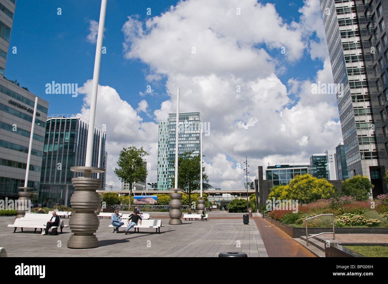 The Zuidas Netherlands Amsterdam business district Financial Mile Stock Photo