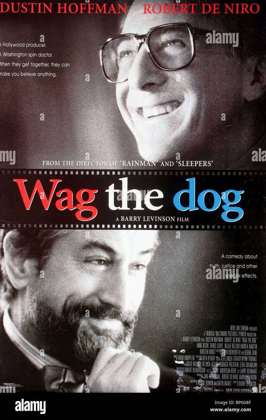 Wag The Dog Movie Poster High Resolution Stock Photography and Images