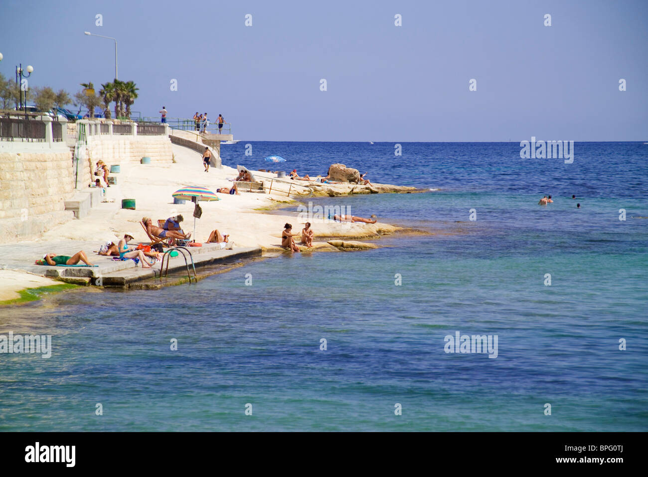 St Thomas's Bay, Marsascala, Malta Stock Photo