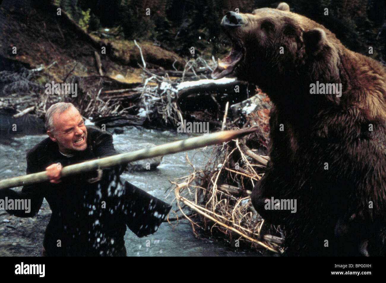 ANTHONY HOPKINS, BEAR, THE EDGE, 1997 Stock Photo ...