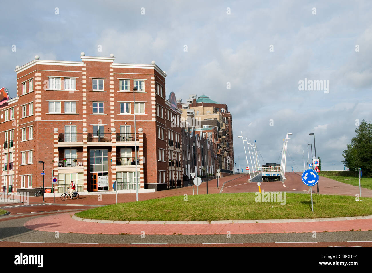 Lelystad  capital of the province of Flevoland built on reclaimed land was founded in 1967  Batavia Stad Stock Photo