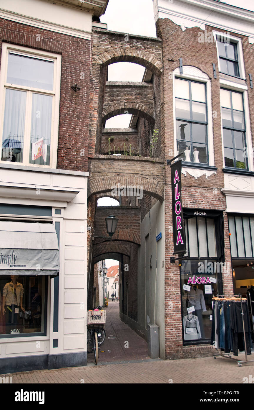 Overijssel Kampen Architecture  IJssel Medieval City Traditional Hanseatic town Stock Photo
