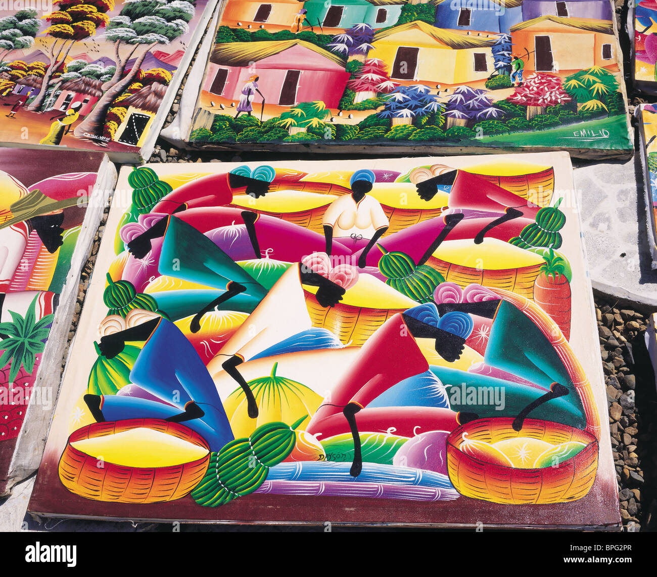 Paintings, Dominican Republic, Caribbean Stock Photo Alamy
