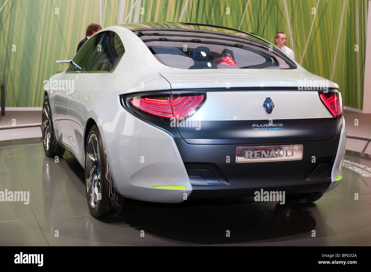MOSCOW, RUSSIA - August 26: Moscow International Automobile Salon 2010. Renault Fluence VE concept car Stock Photo