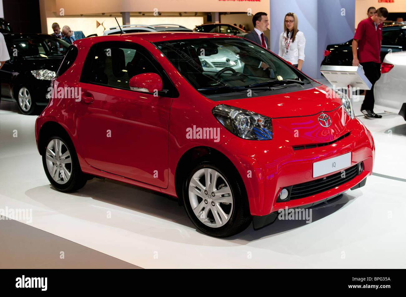 MOSCOW, RUSSIA - August 26: Moscow International Automobile Salon 2010. Toyota iQ Stock Photo