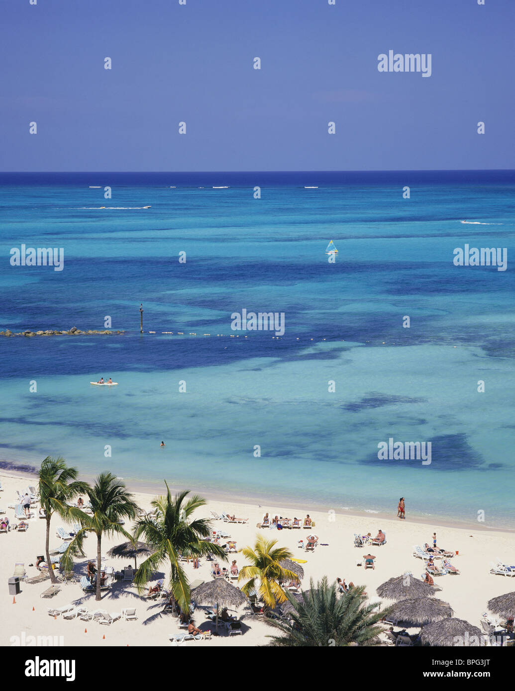 Cable beach, Nassau, Providence Island, Bahamas, Caribbean Stock Photo