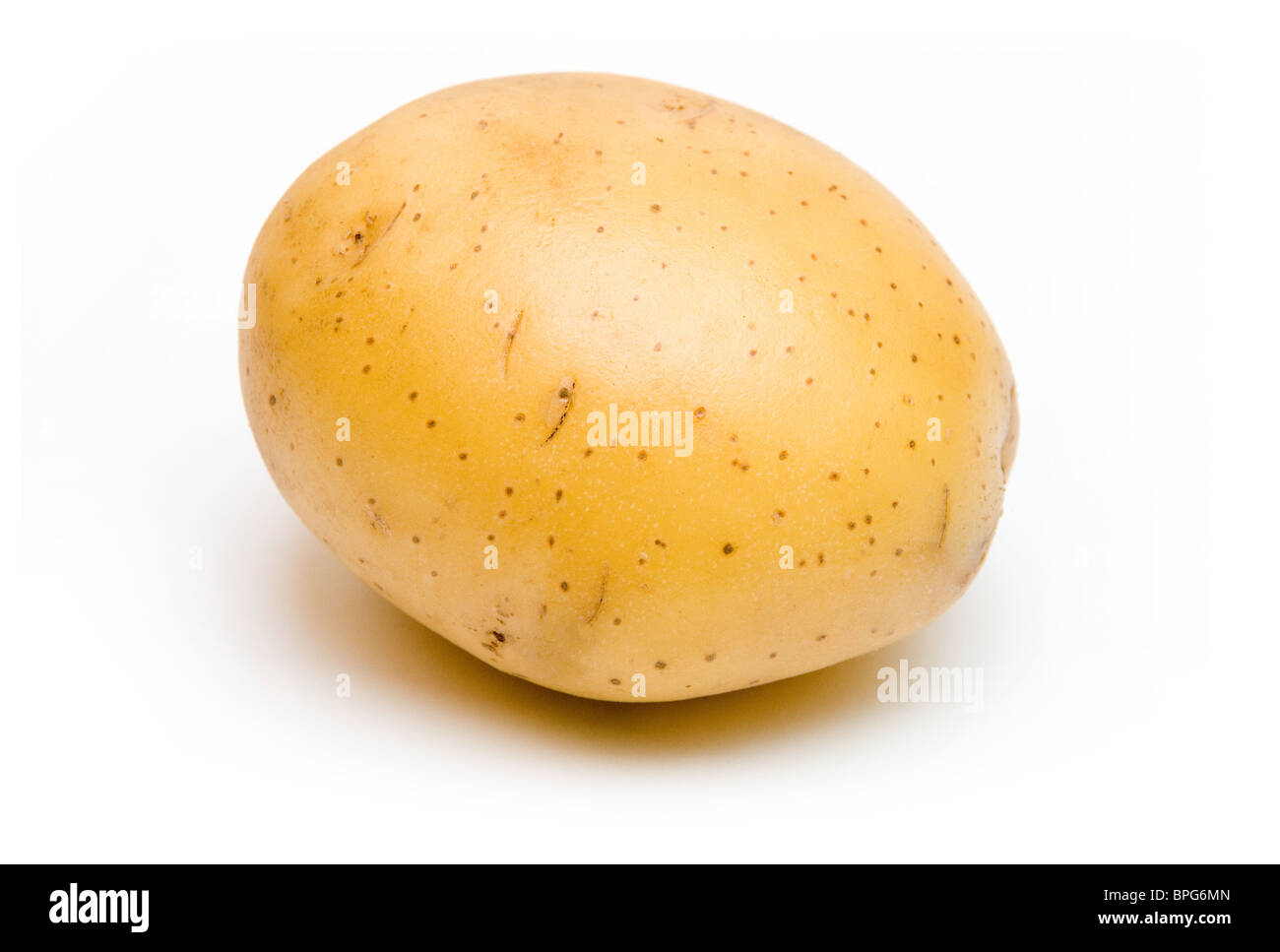 fresh medium sized potato on white background Stock Photo