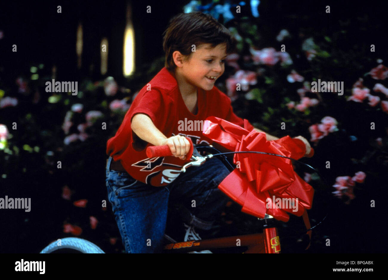Cameron finley on bike leave it to beaver 1997 stock photo royalty