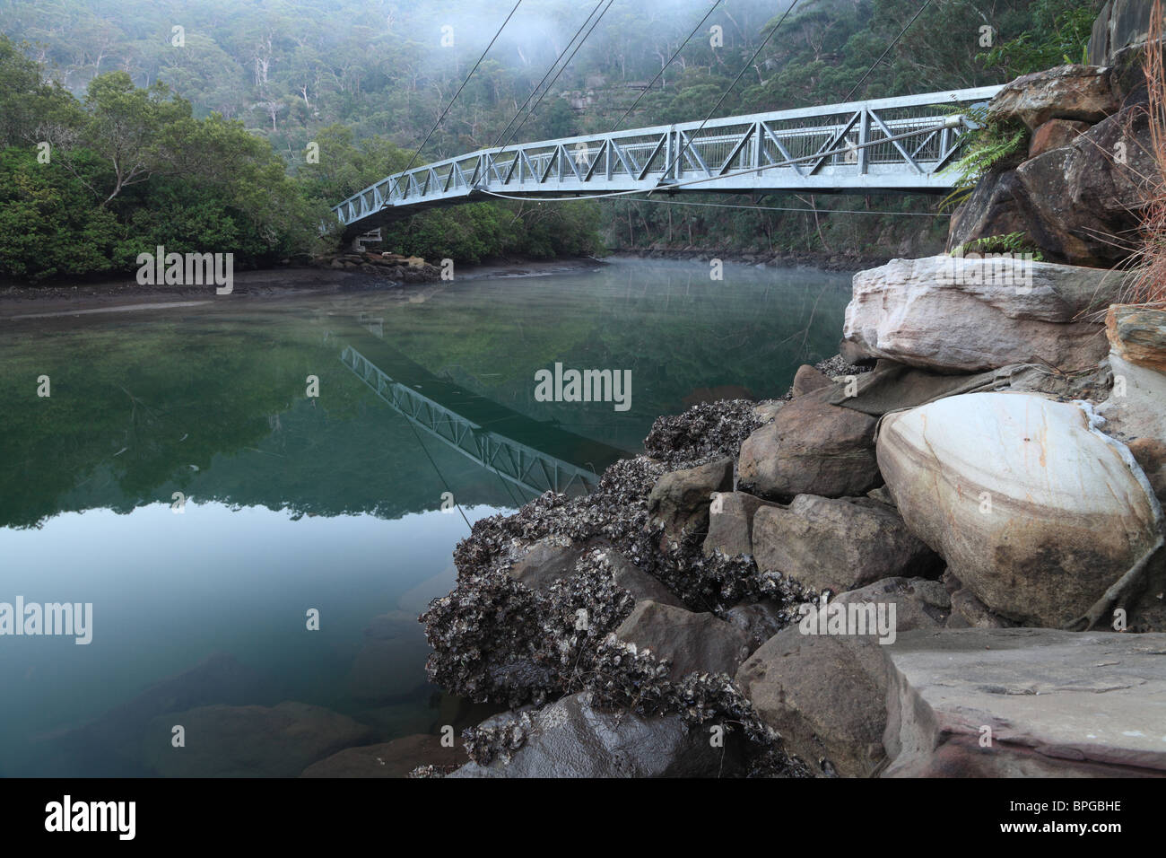 Bridge over rocky creek hi-res stock photography and images - Alamy