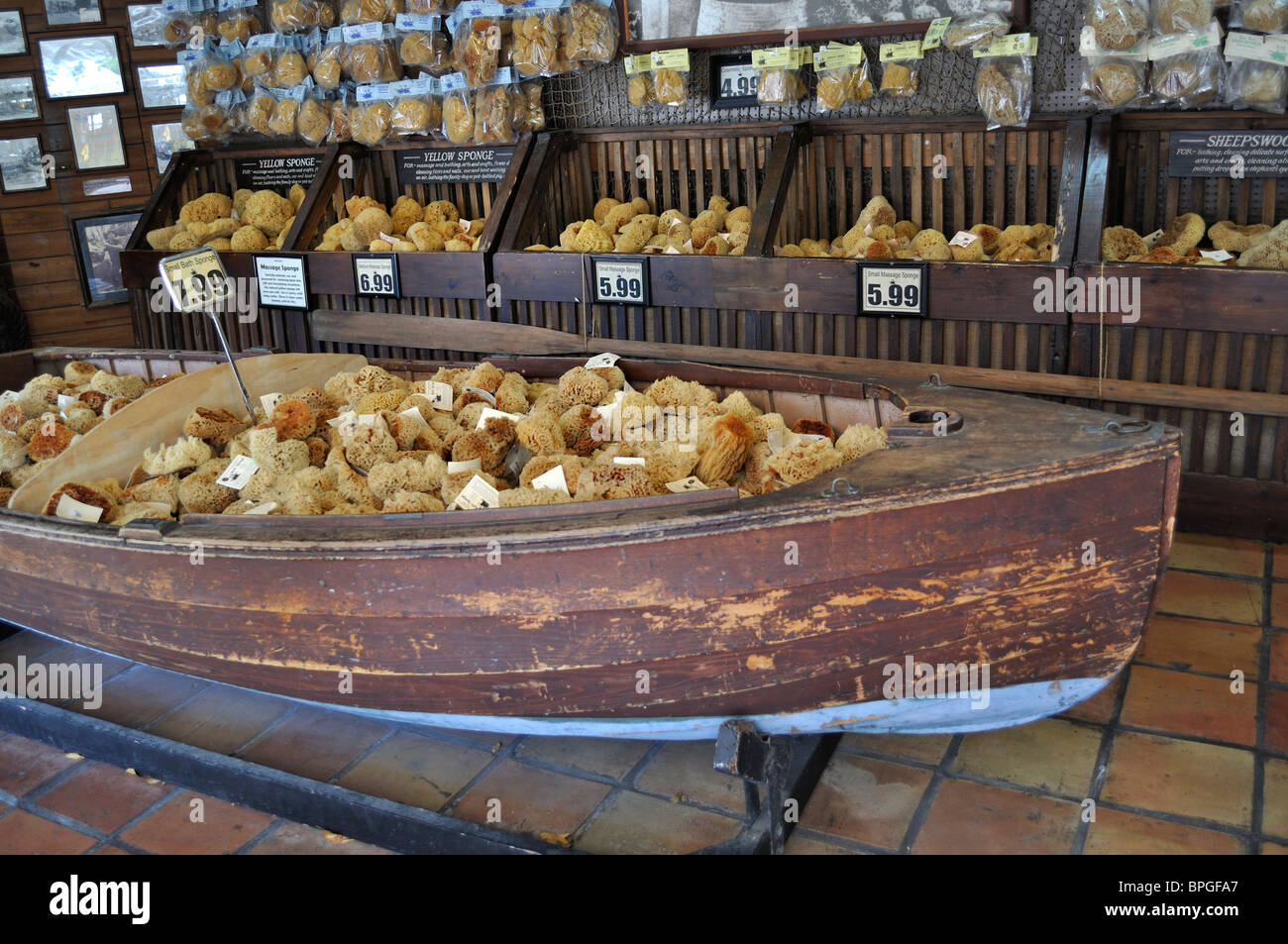 Sponge market and Key West, Florida Stock Photo Alamy