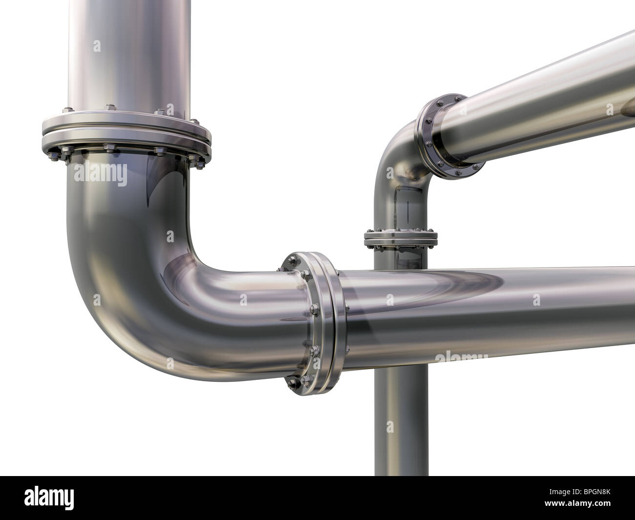 Crossing water pipes Cut Out Stock Images & Pictures - Alamy