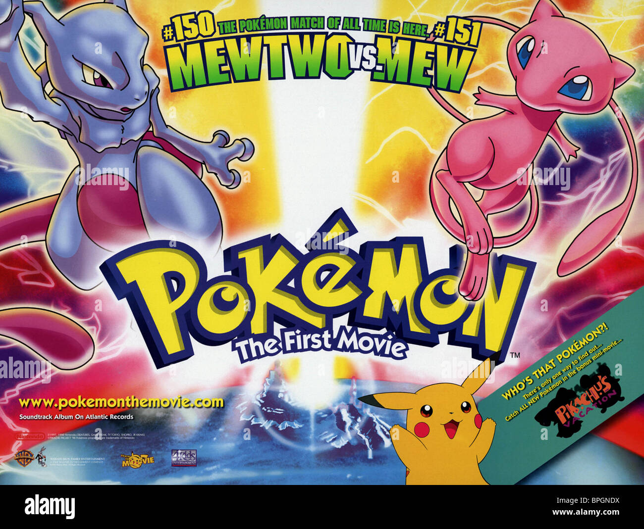 film poster pokemon the first movie 1999 stock photo 31100886 alamy