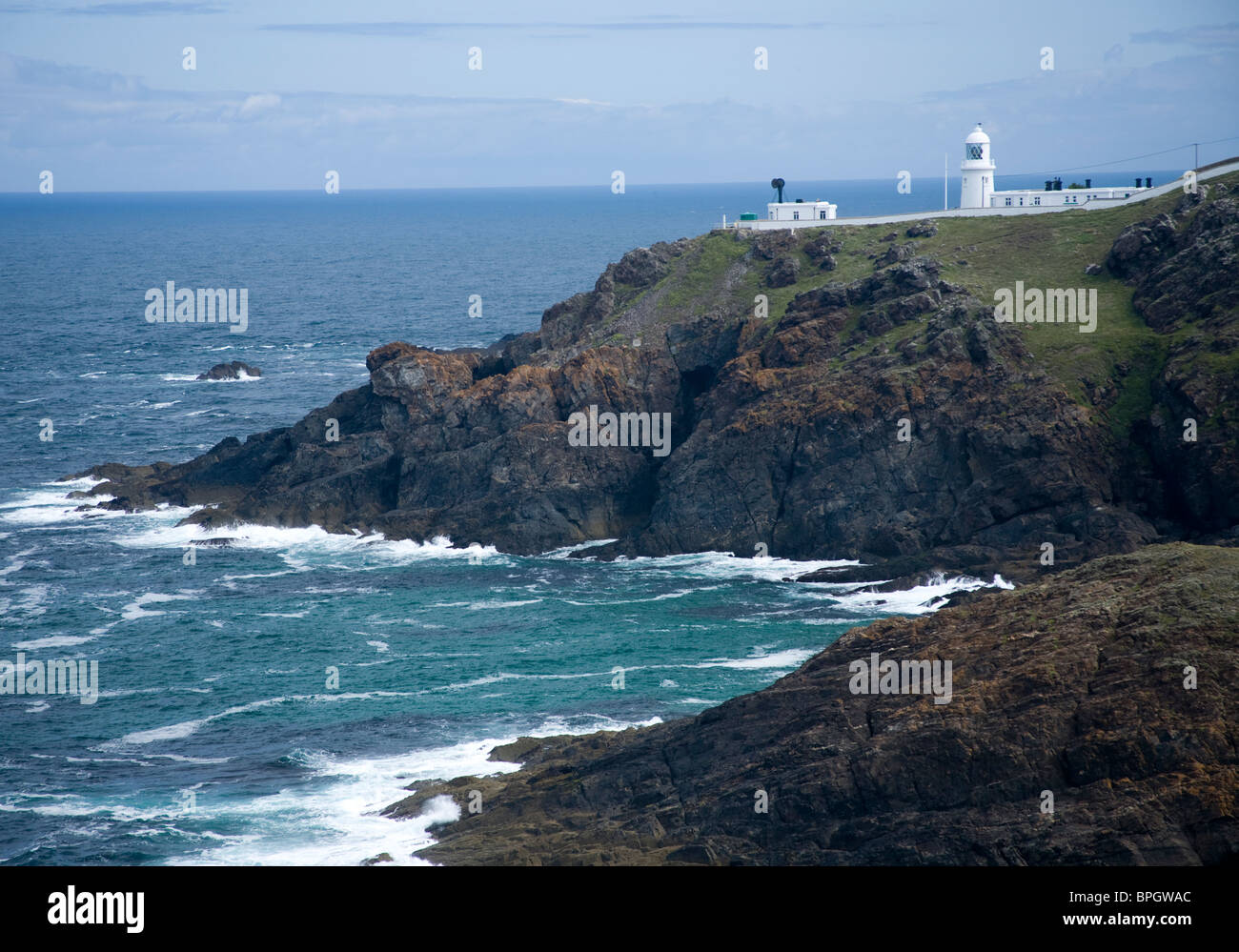 Pendeen Lighthouse in the St Just Area, Cornwall, United Kingdom Stock Photo Alamy