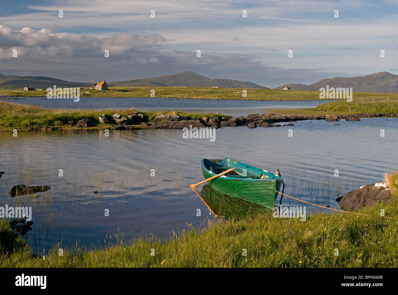 Roadside Trout Fishing Lochan South Uist, Outer Hebrides, Western Isles