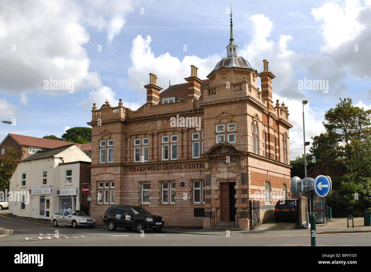 Shepshed town centre leicestershire england hires stock photography