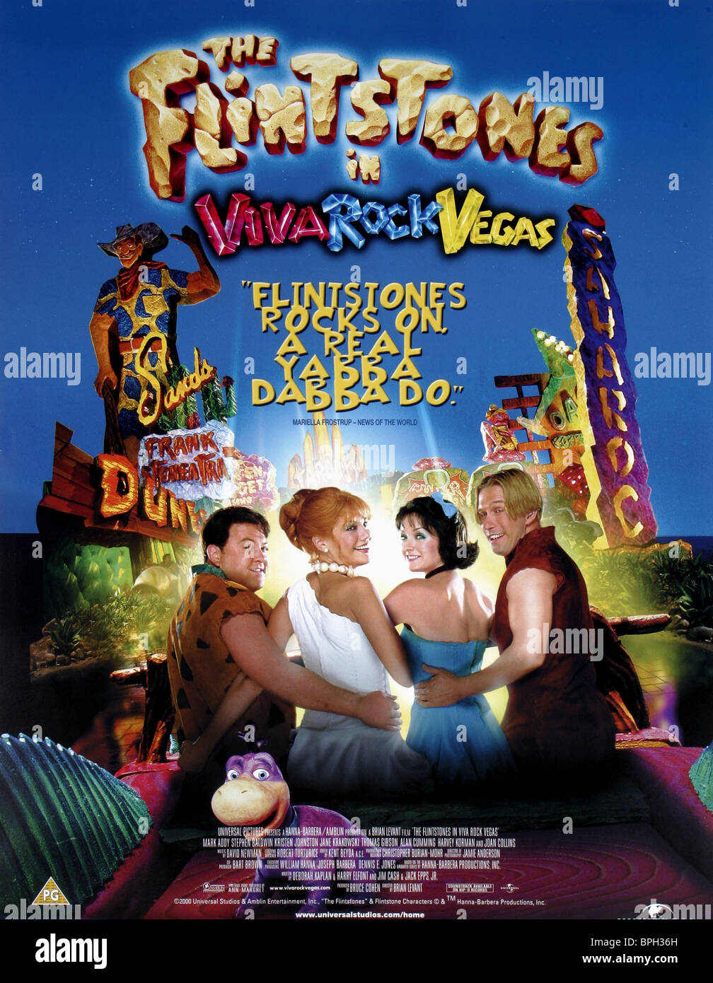 FILM POSTER THE FLINTSTONES IN VIVA ROCK VEGAS (2000 Stock Photo ...