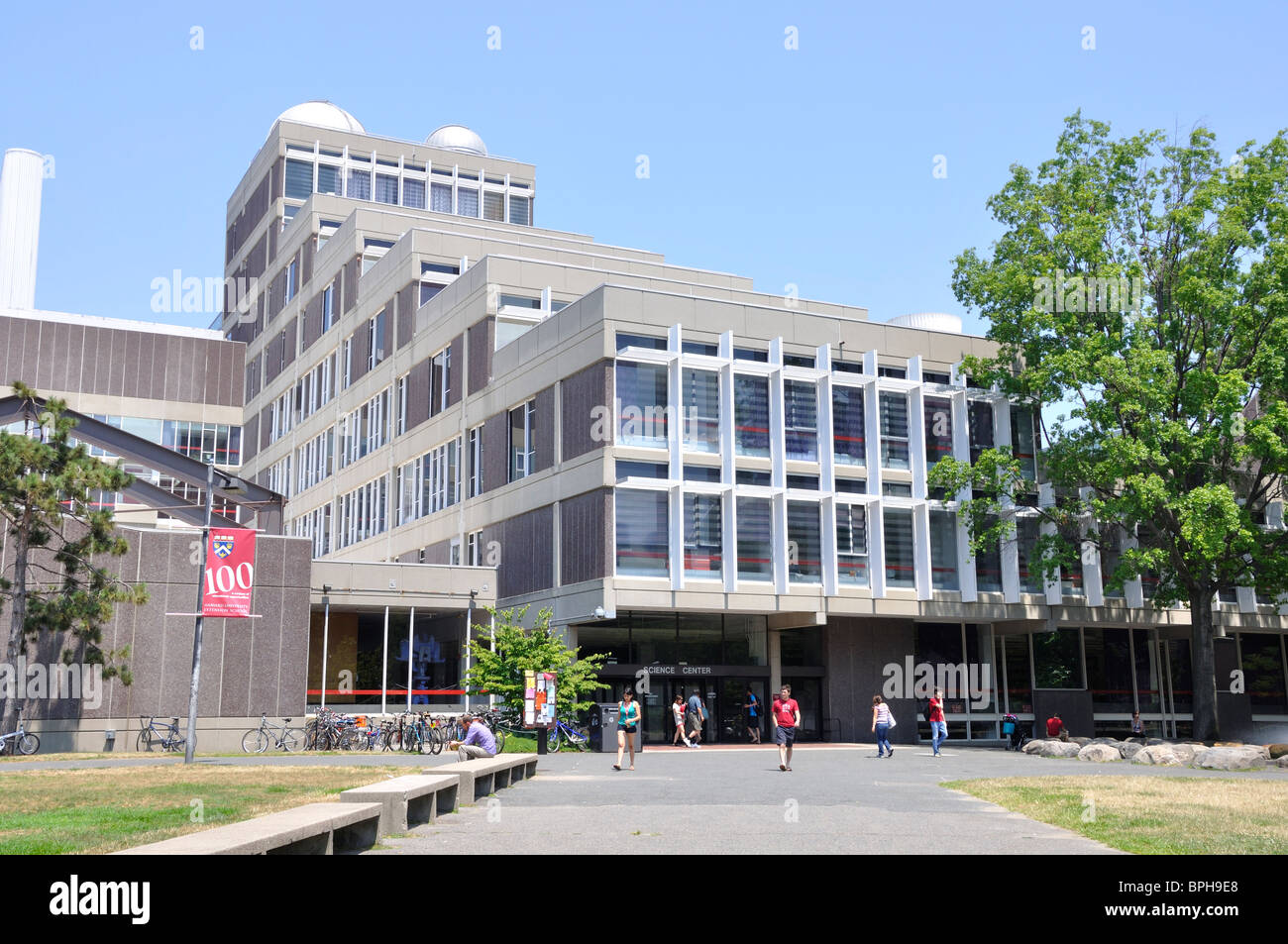 Harvard university campus students student college science center