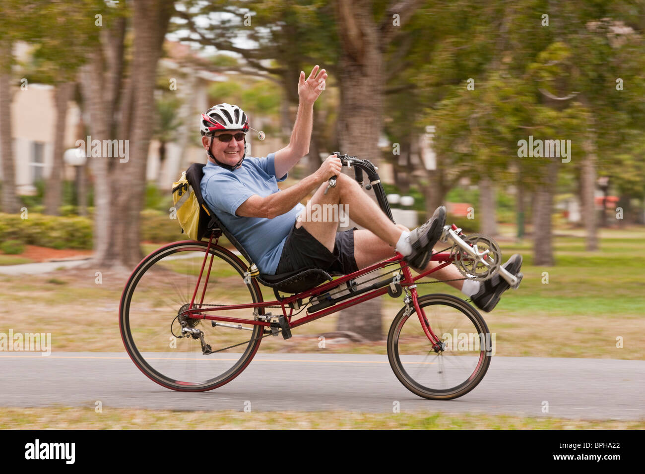 a recumbent bicycle