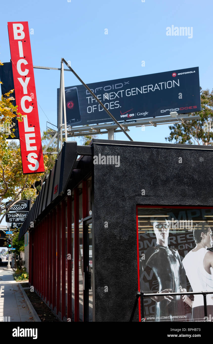 Bicycle shop, Pico Boulevard, Los Angeles Stock Photo Alamy