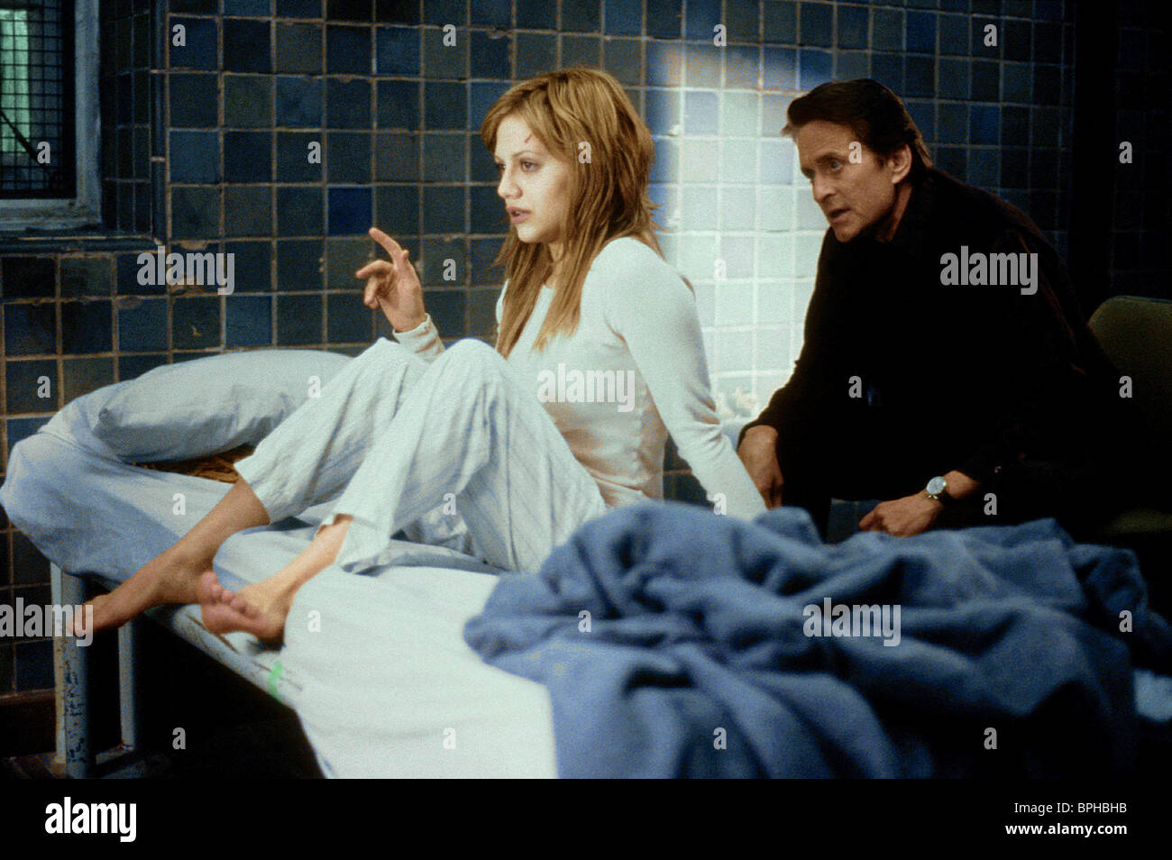 Brittany murphy michael douglas don t say a word 2001 stock photo