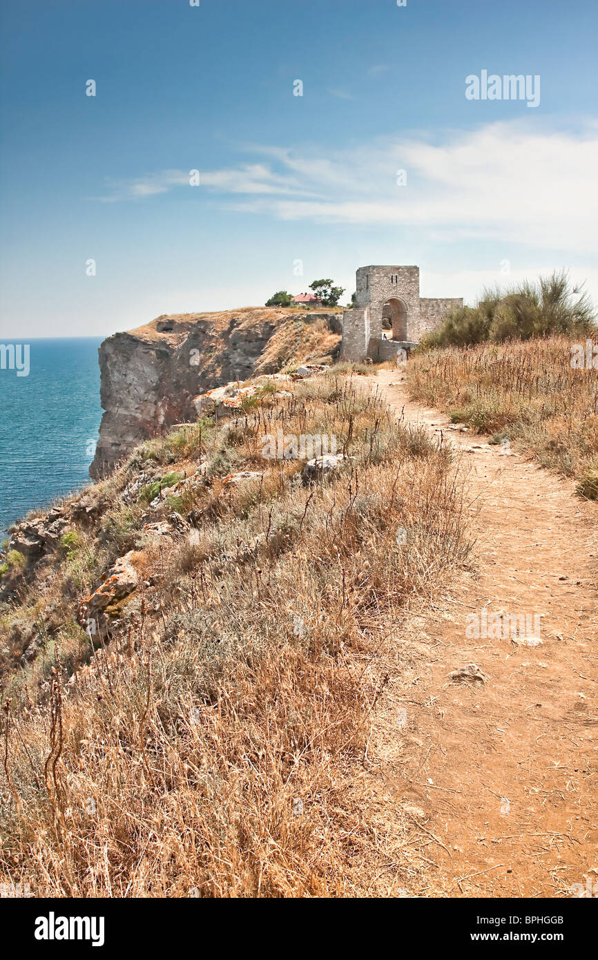 Fortress at Cape Kaliakra in Bulgaria Stock Photo