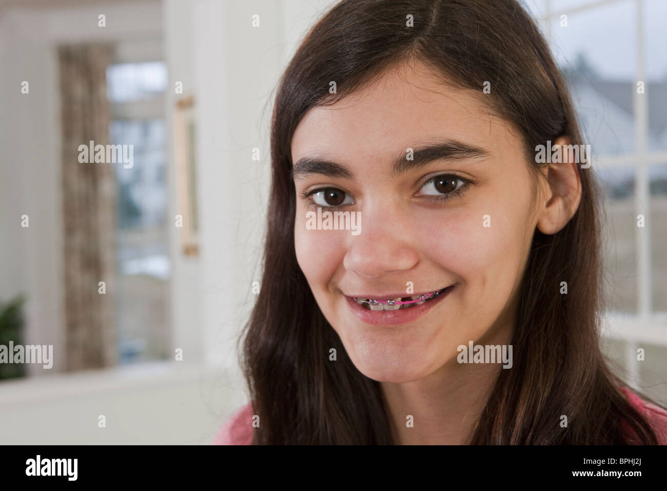 Smiling With Braces High Resolution Stock Photography and Images - Alamy