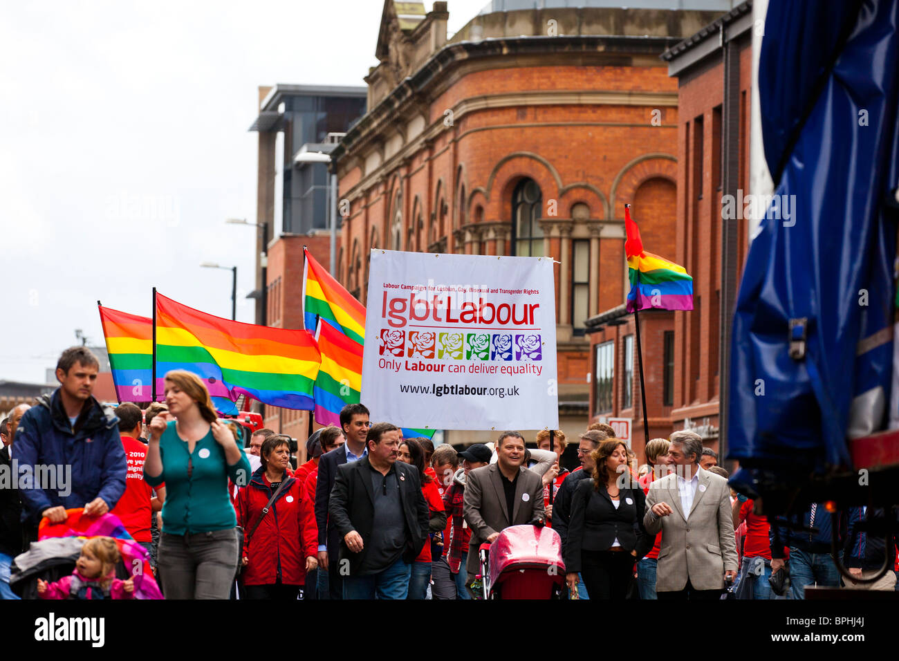 Labour LGBT at Manchester Pride Stock Photo