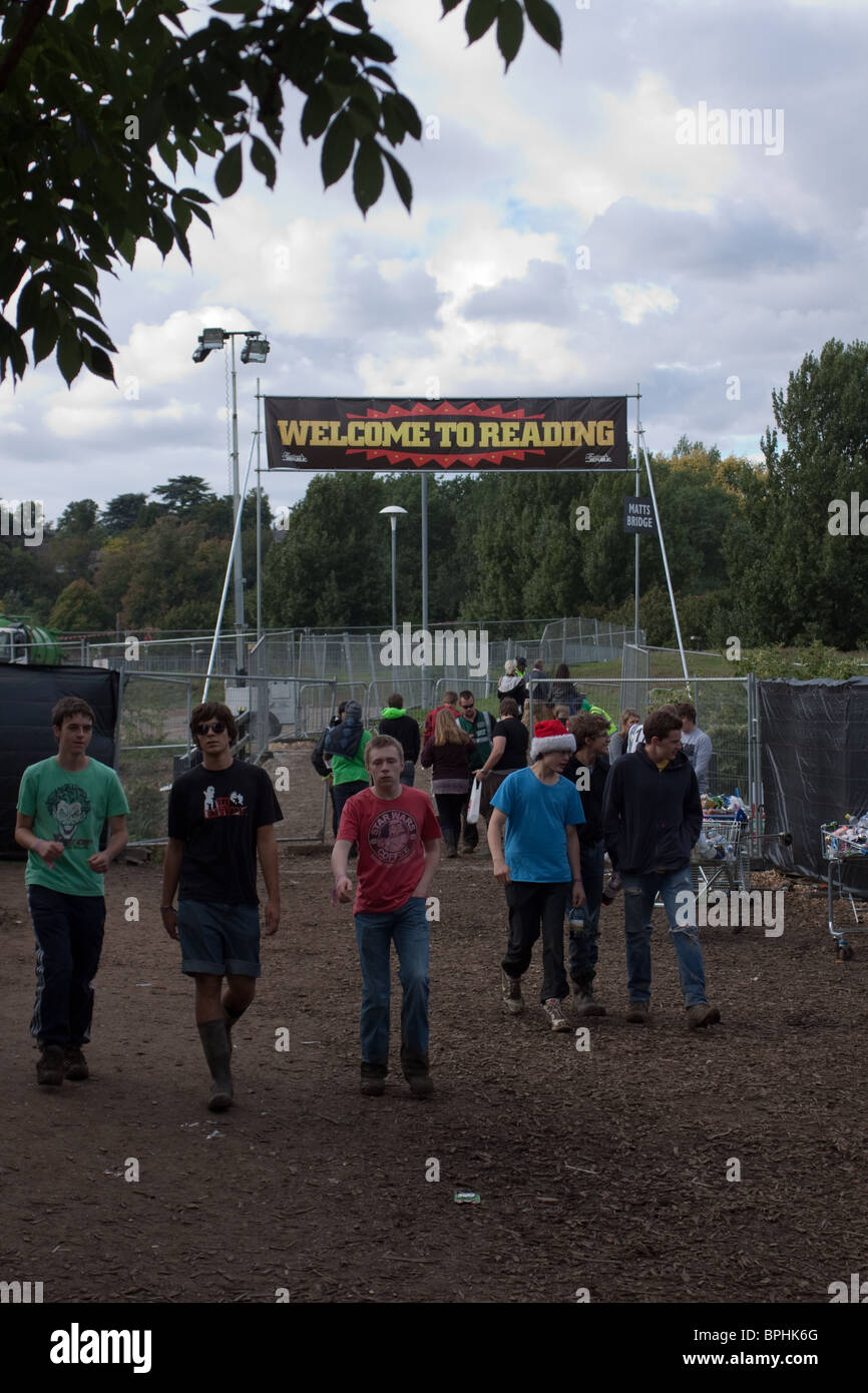 Entrance to Reading Festival Stock Photo