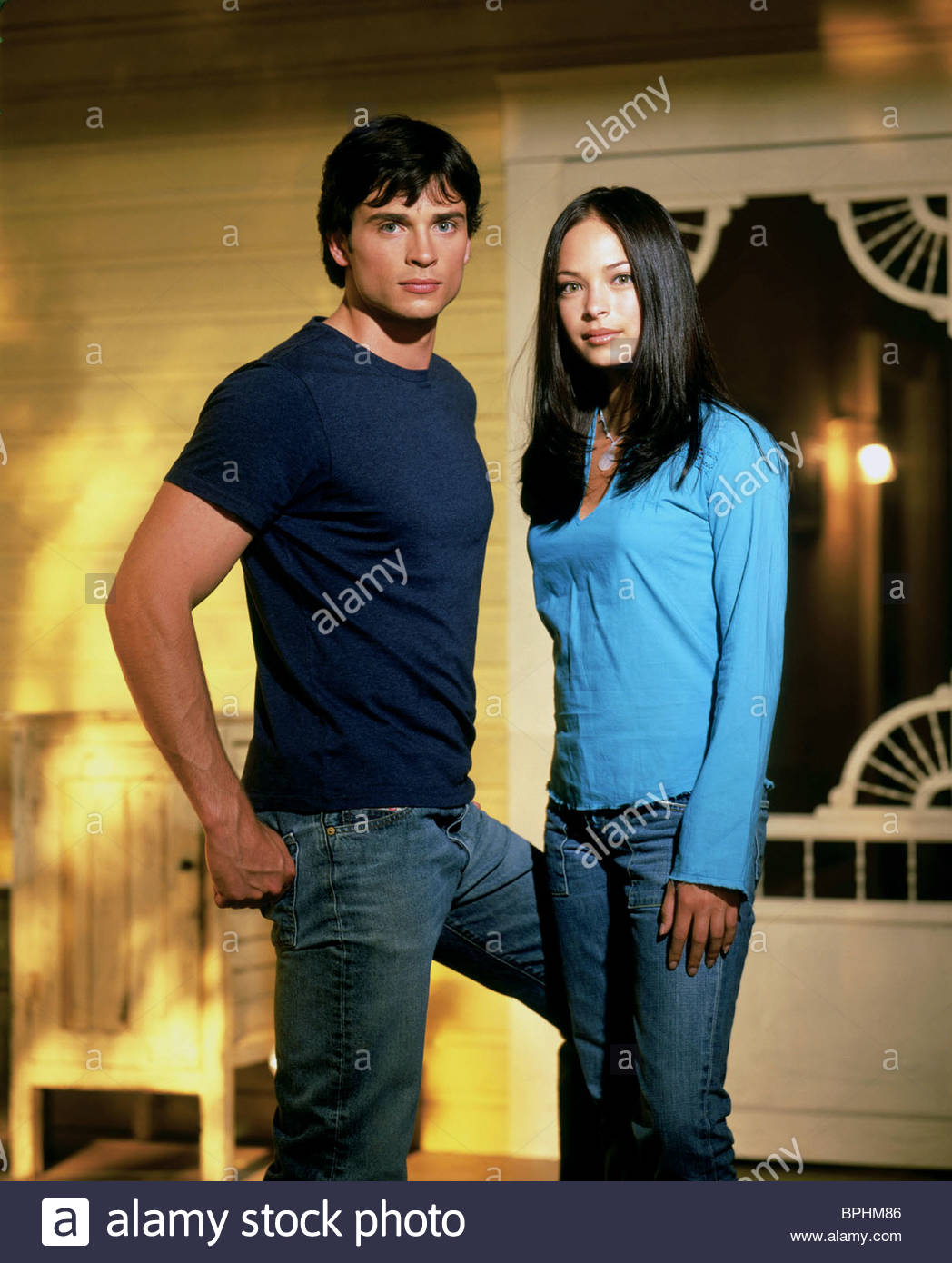 Tom Welling Kristin Kreuk Smallville High Resolution Stock Photography