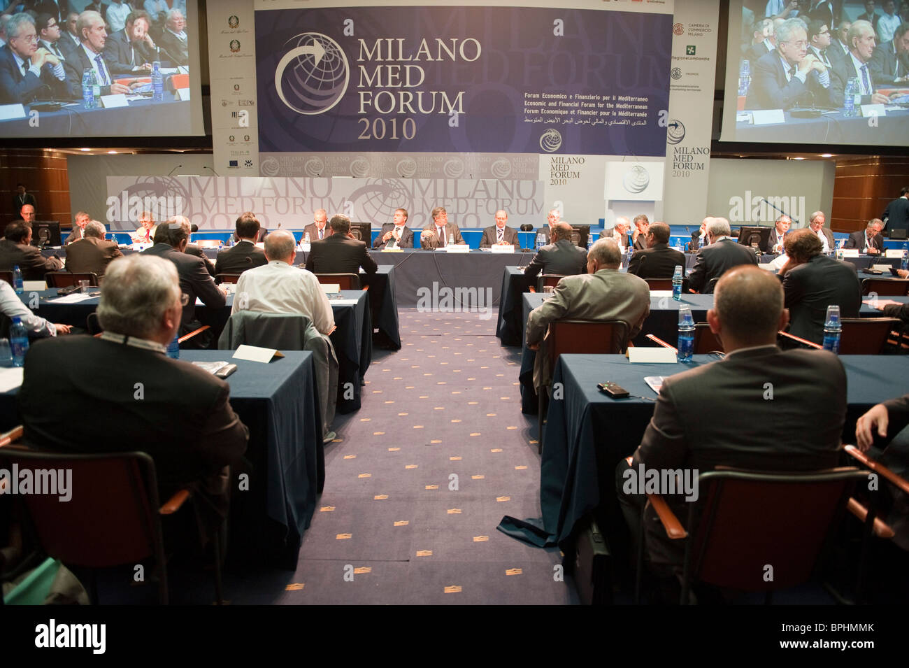 The Economic and Financial Forum for the Mediterranean 2010 Milan Italy Stock Photo