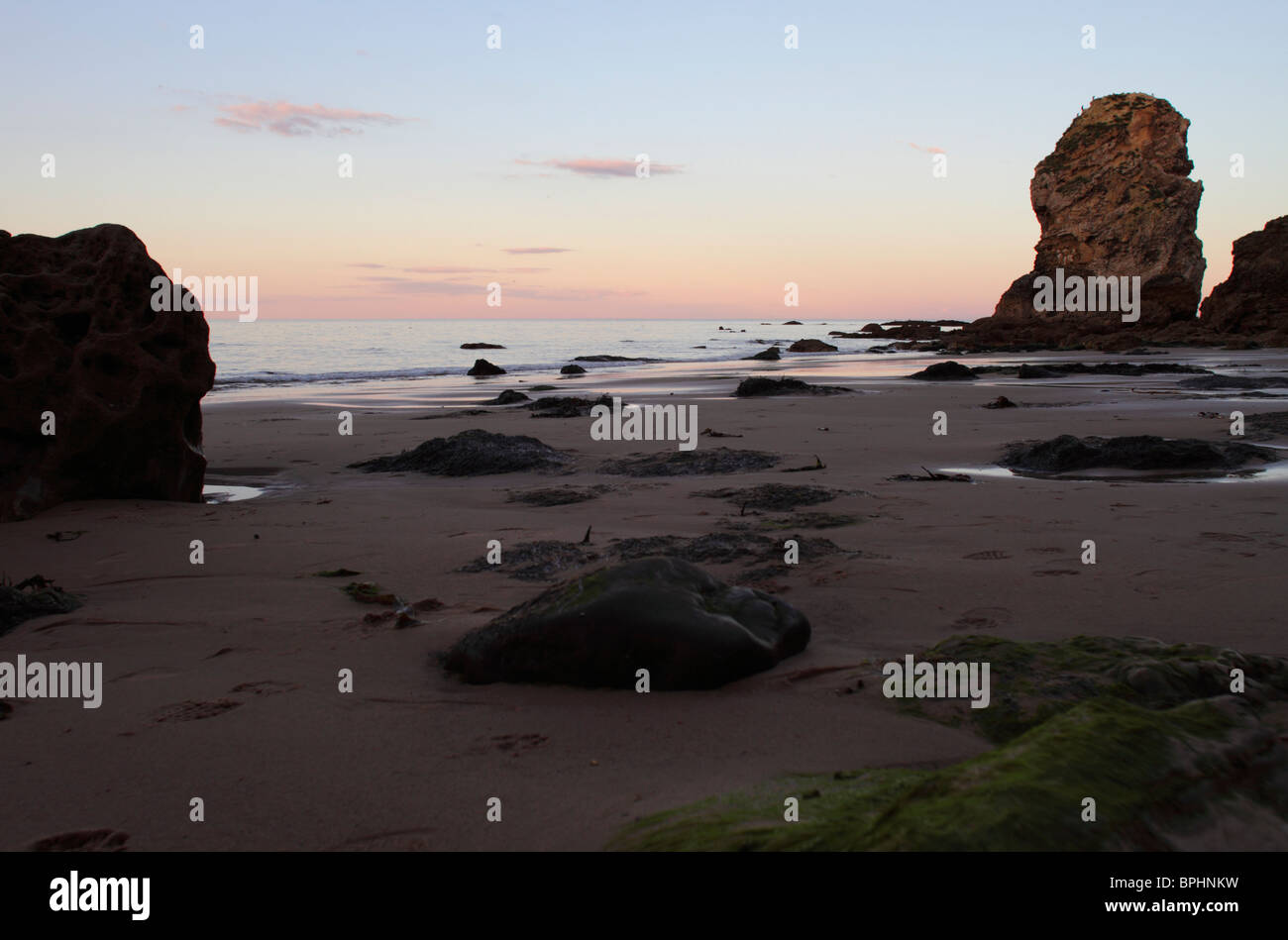 Marsden Bay at sunset Stock Photo