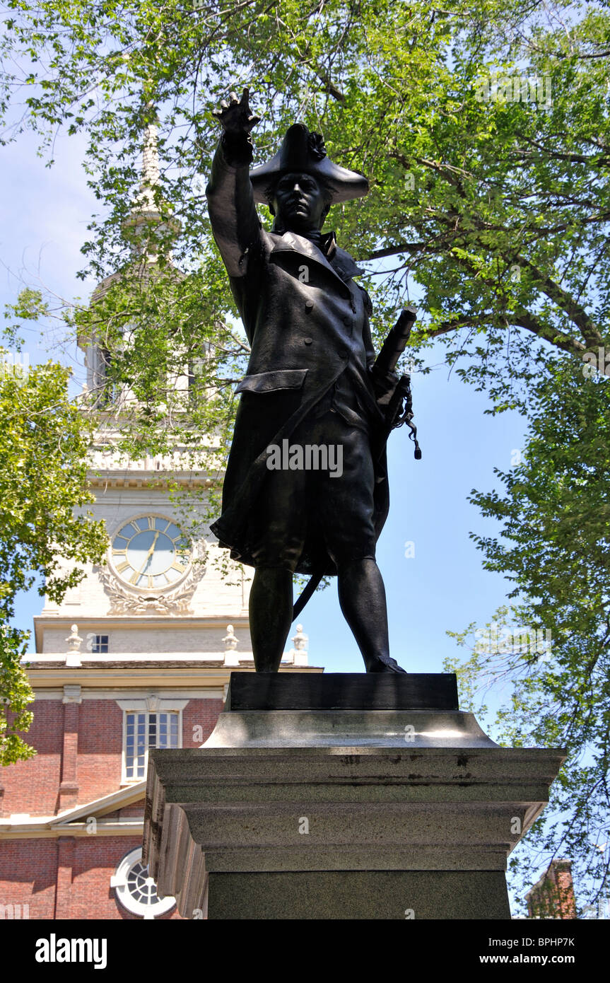 Commodore Barry statue, Philadelphia, Pennsylvania, USA Stock Photo Alamy